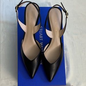 NWT Stuart Weitzman Kitten Heel Sling Back (size 6)